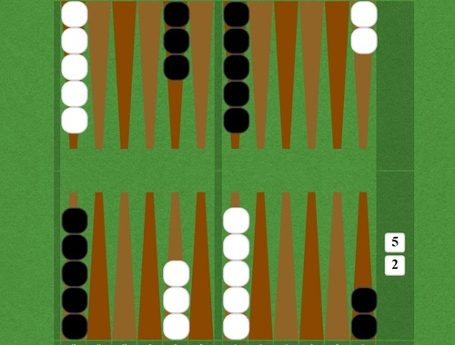 Permainan Backgammon pendek  talian