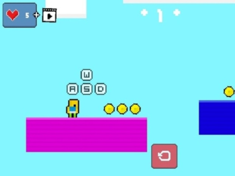 Permainan 2d Obby Rainbow Parkour  talian