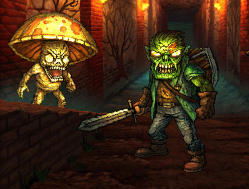 Permainan Monster Slayer bergabung dan bertahan  talian