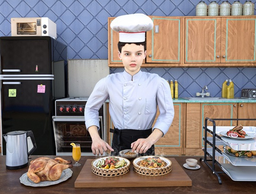 Permainan Simulator perniagaan pemilik kafe  talian