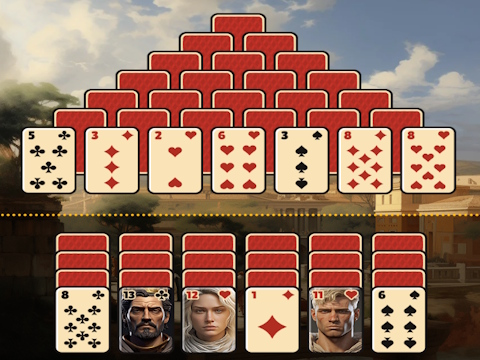 Permainan Piramid solitaire purba  talian