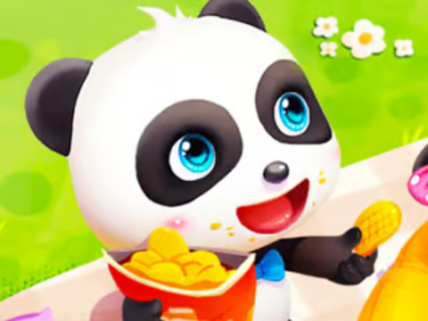 Permainan Teka -teki Jigsaw: Baby Panda Spring Berkelah  talian