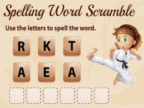 Permainan Spelling Word Scramble  talian