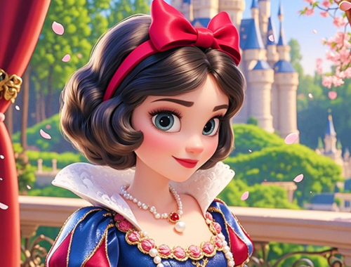 Permainan Cari perbezaan: Snow White  talian