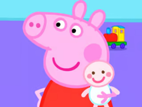 Permainan Teka -teki jigsaw: babi peppa babi baru  talian