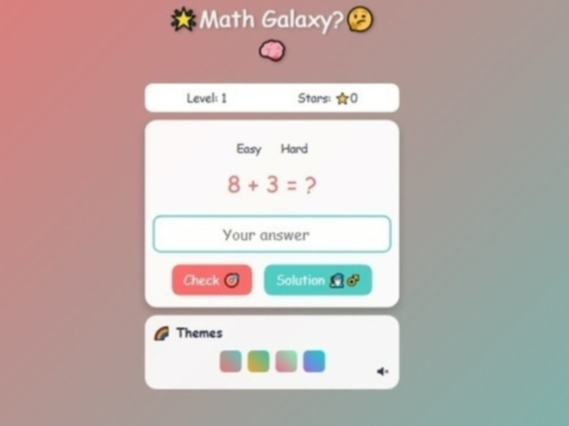 Permainan Matematik galaksi  talian