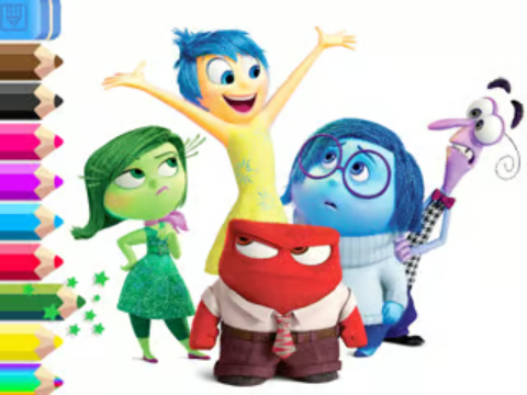 Permainan Buku Mewarnai: Inside Out  talian