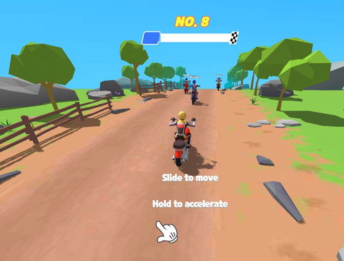 Permainan Moto Attack Racing  talian