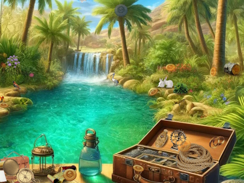 Permainan Rahsia Tersembunyi Oasis Desert  talian