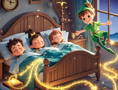 Permainan Cari perbezaan: Peter Pan  talian