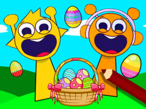 Permainan Buku Pewarna: Sprunki Incredibox Easter  talian