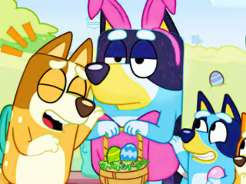 Permainan Teka -teki Jigsaw: Bluey Easter Dress Up  talian
