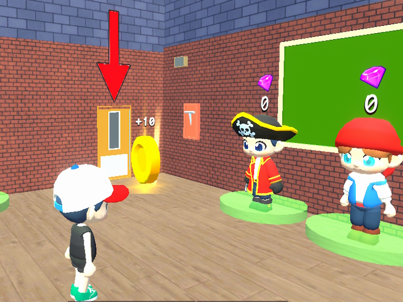 Permainan Sekolah melarikan diri Obby talian