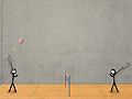 Permainan Stick Figure Badminton  talian