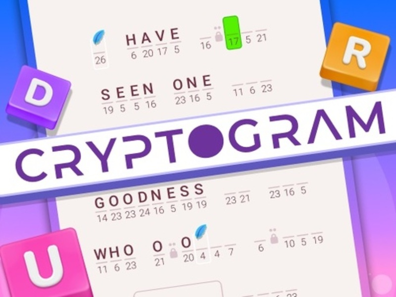 Permainan Cryptogram: Teka-teki otak perkataan talian