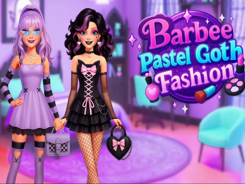Permainan Barbee pastel goth fesyen talian