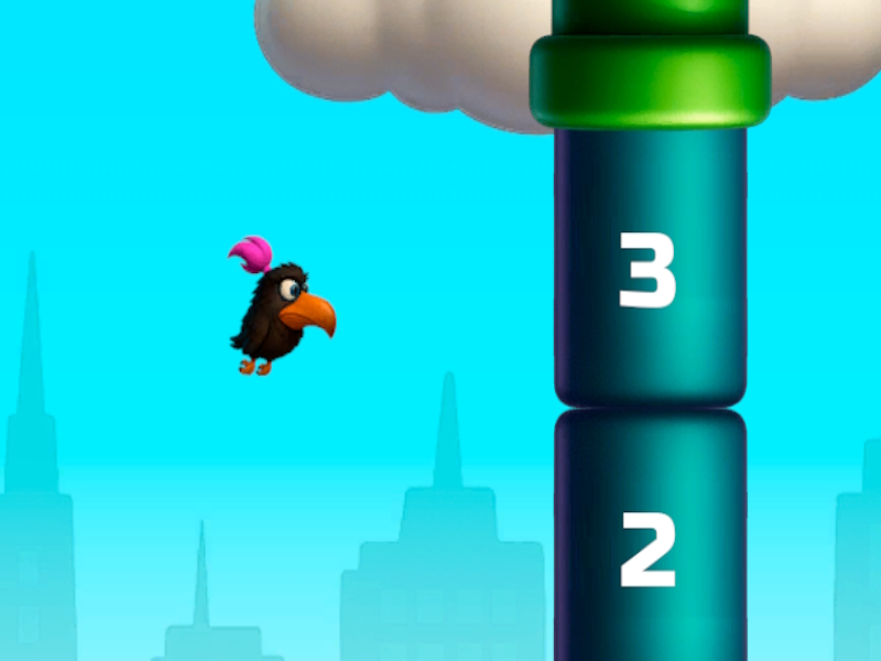 Permainan Burung matematik skebob flappy talian