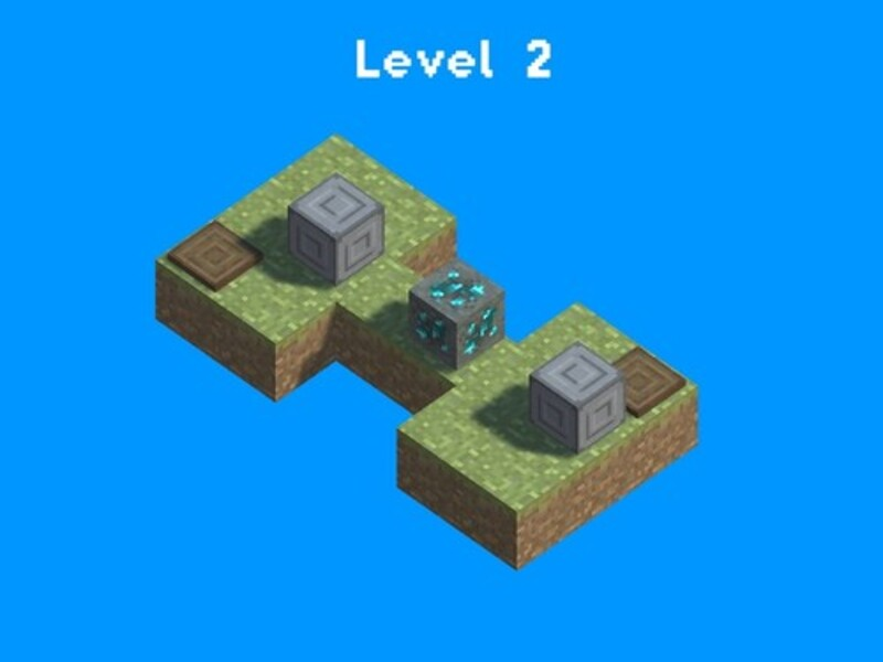Permainan Blok Pusher Voxel World 3D talian