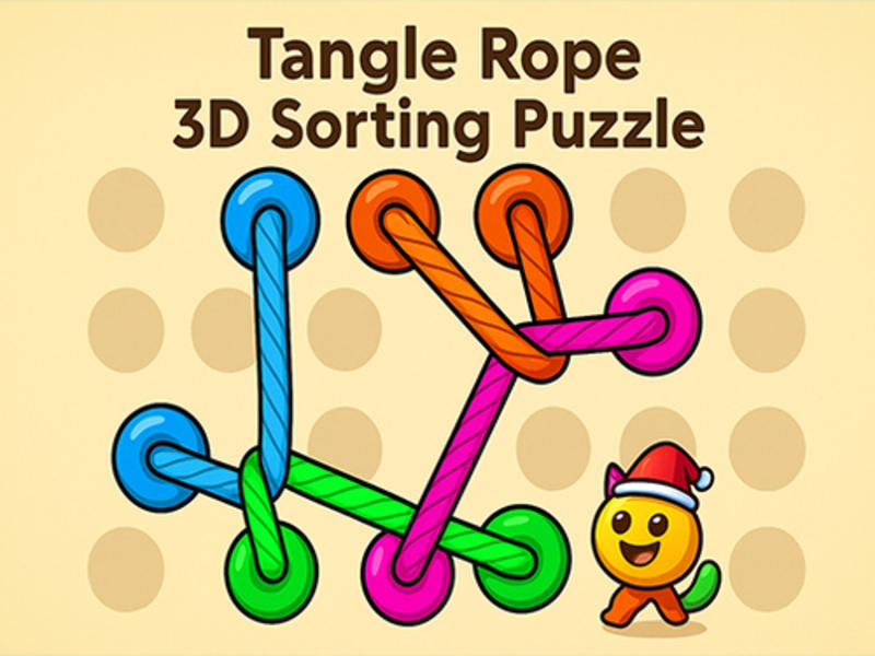 Permainan Hazel Tangle Tangle 3D: Menyusun teka-teki talian