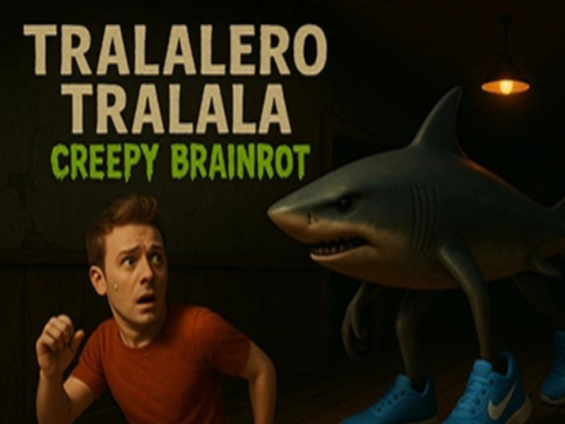 Permainan Tralalero tralala brainrot menyeramkan talian