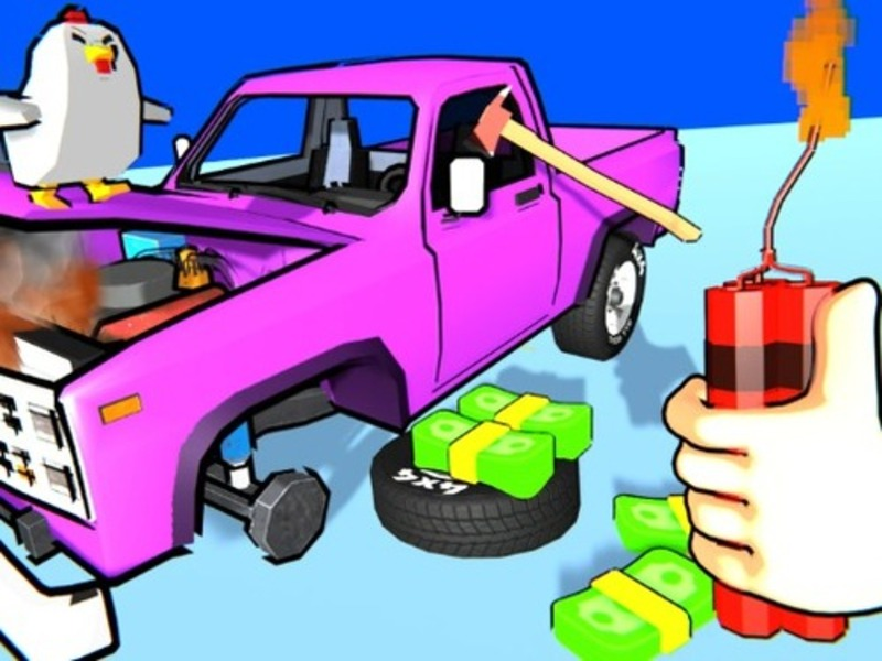 Permainan Smash kereta ke kepingan! talian