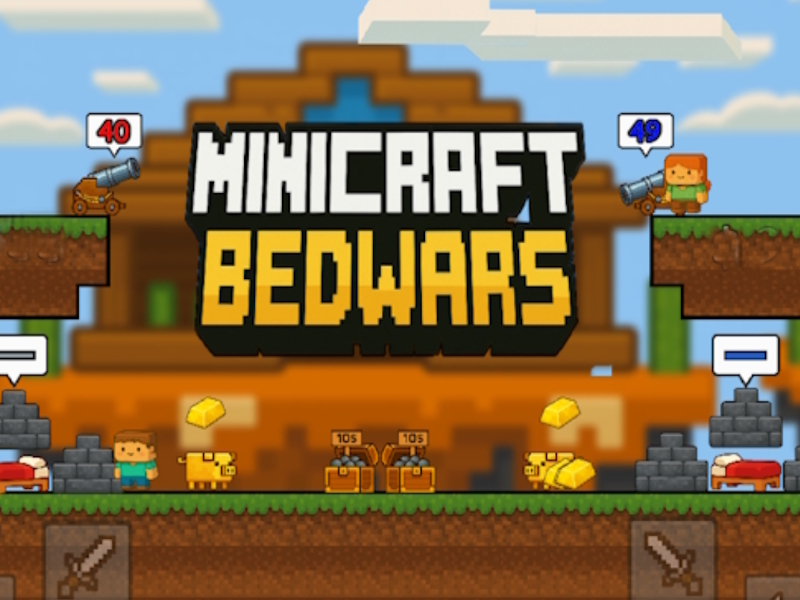 Permainan Minicraft Bedwars talian