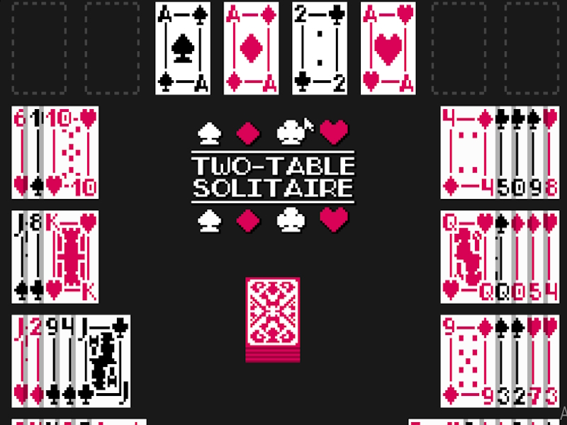 Permainan Solitaire dua meja talian