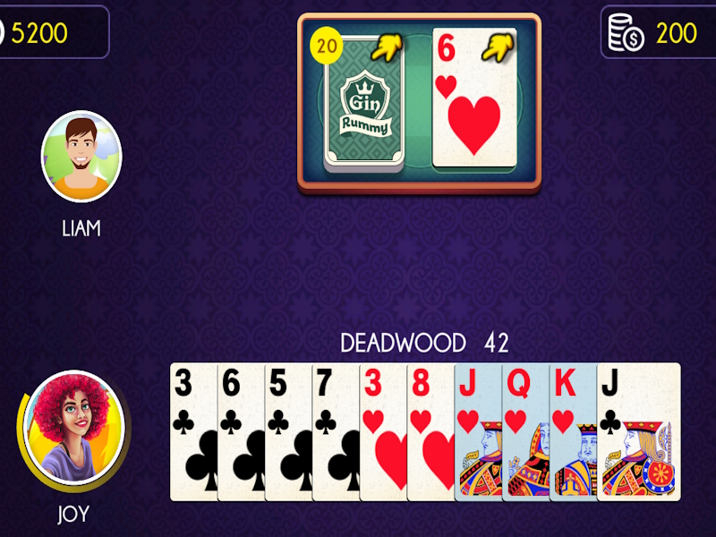 Permainan Gin Rummy talian