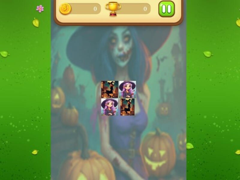 Permainan Perlawanan Memori Witch Halloween talian