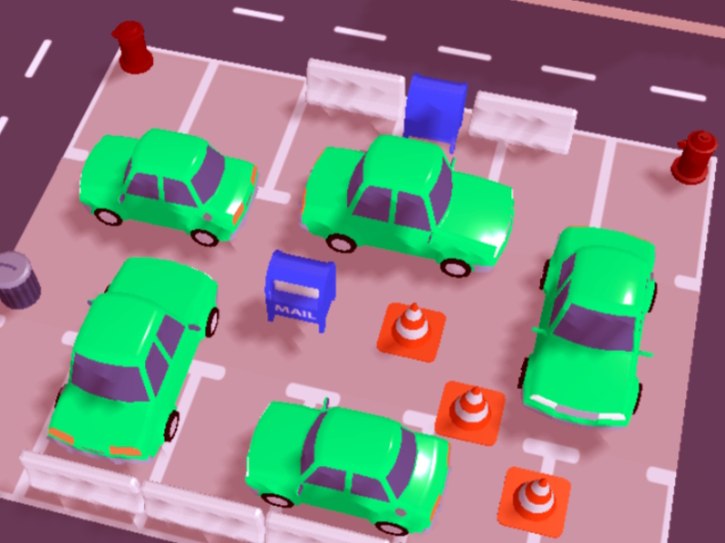 Permainan Tempat letak kereta Polly Cars talian