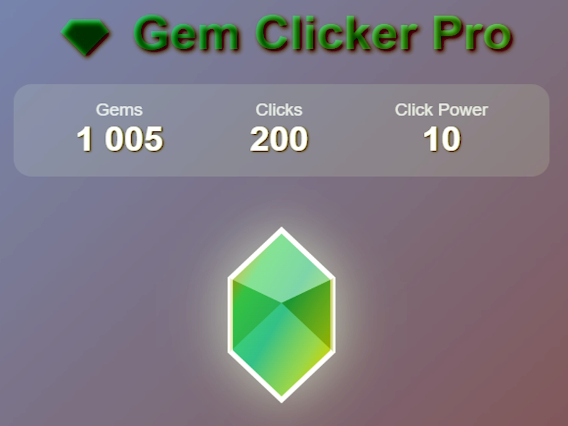 Permainan Gem Clicker Pro talian