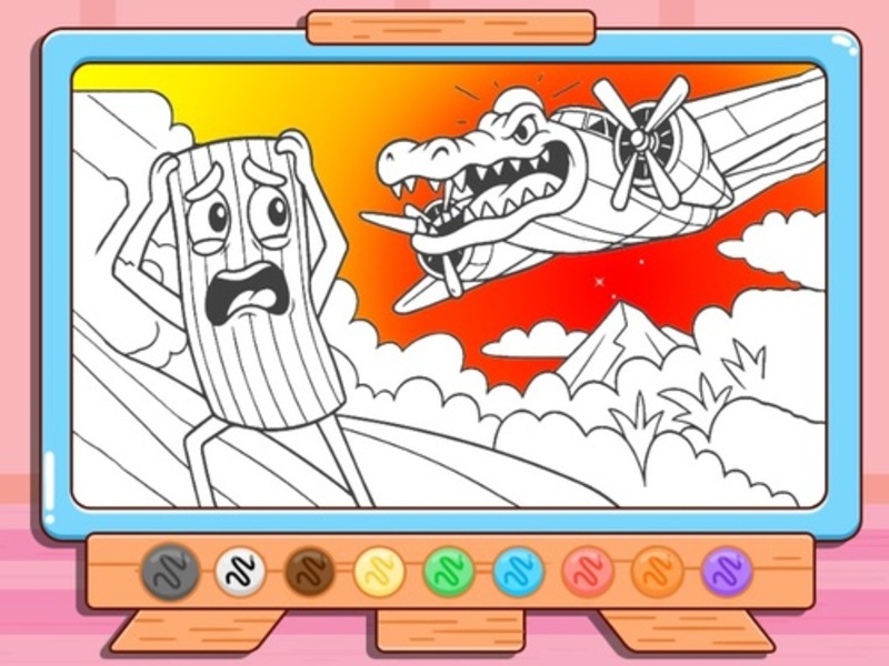 Permainan Buku Pewarna: Bombardino Crocodilo talian