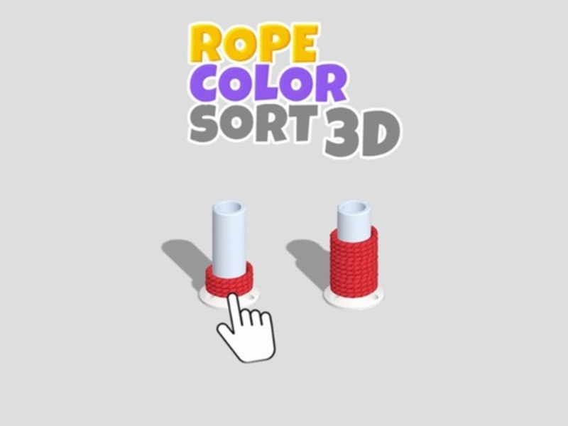 Permainan Susun warna tali 3D talian