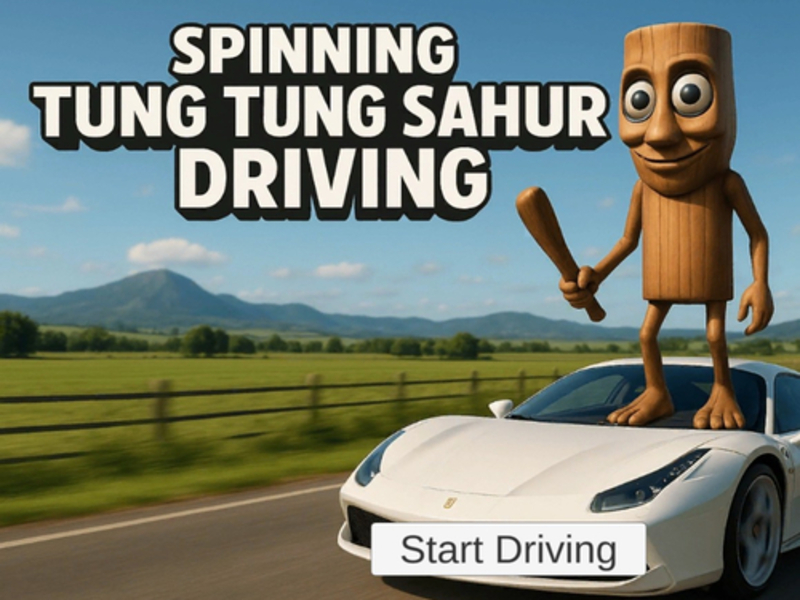 Permainan Memandu Tung Tung Sahur talian