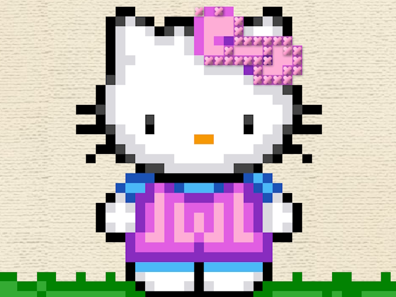 Permainan Hello Kitty Cross Stitch talian